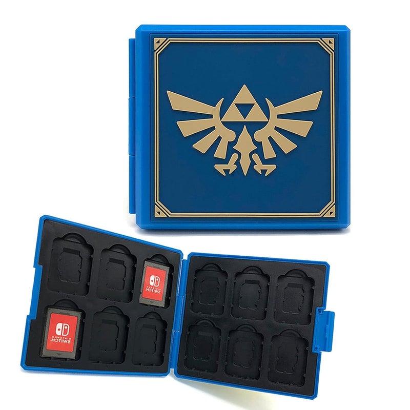 doepeBAE Game Card Case for Nintendo Switch,Portable Game Card Holder,Hard Shell Game Card Storage Case,Large Capacity Switch Game Card Organizer with 12 Card Slots (Z blue) - Image 1